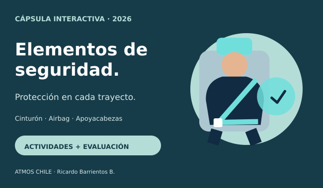 Elementos de seguridad: cinturón, airbag y apoyacabezas