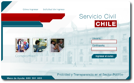 Captura histórica del proyecto Servicio Civil · CECUM